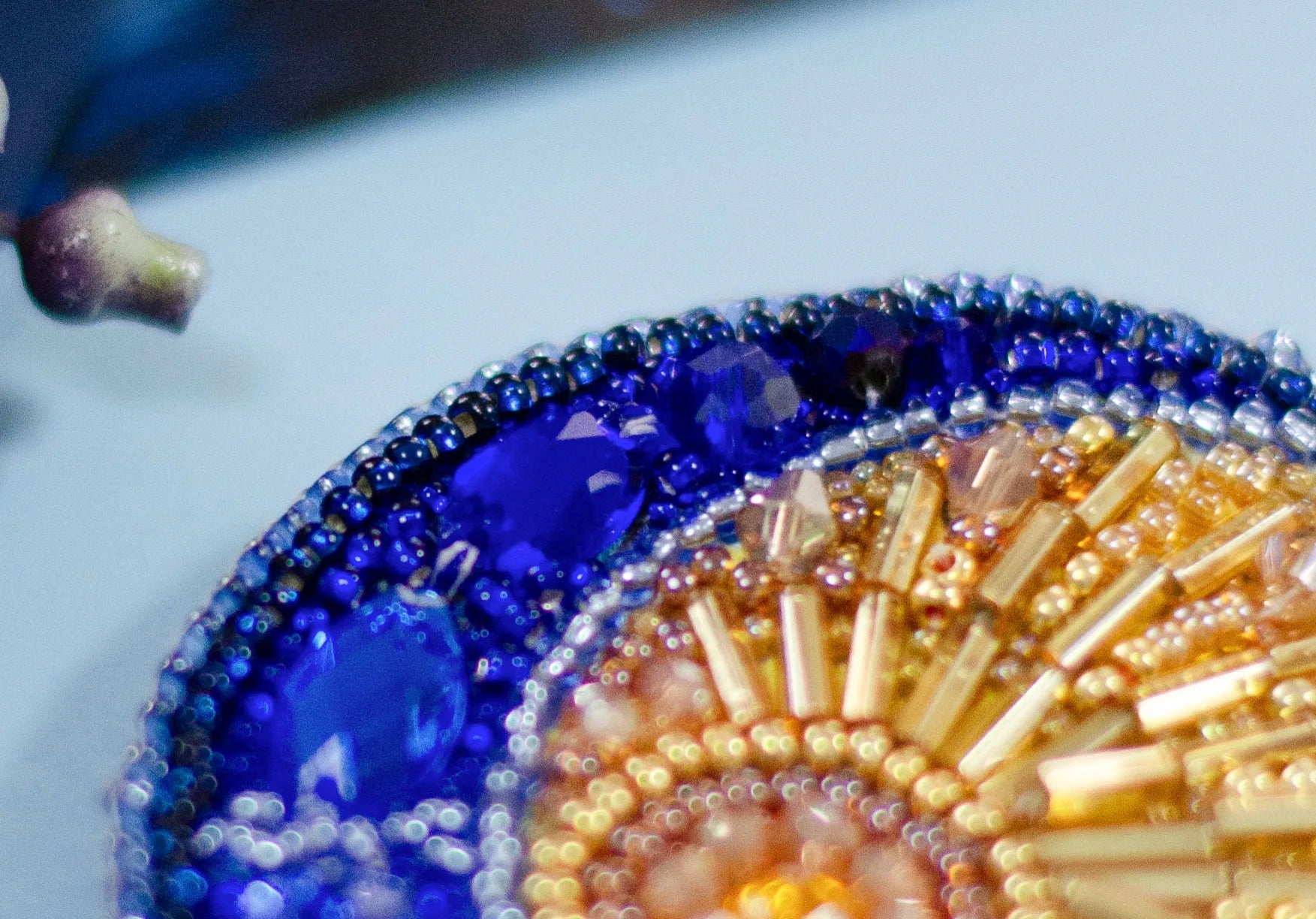 Brooch Embroidery Kit Decoration Celestial Duet (Decoration)