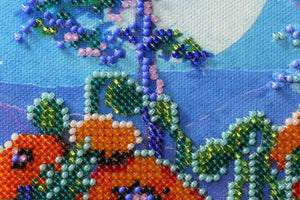 Bead Embroidery Kit Mini Bead embroidery kit Full moon