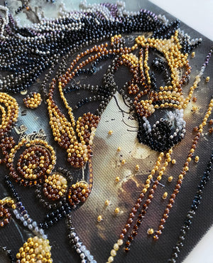 Bead Embroidery Kit Mid-sized bead embroidery kit Thunder of Darkness