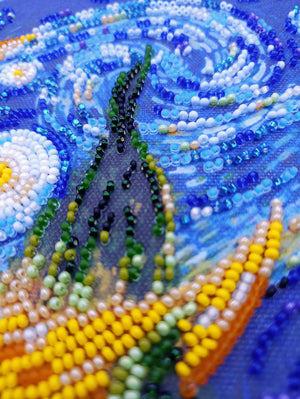Bead Embroidery Kit Mid-sized bead embroidery kit Cypress moon