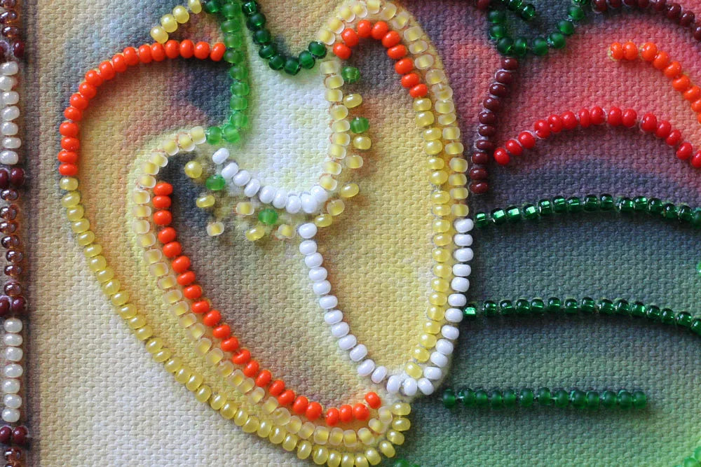 Bead Embroidery Kit Mini Bead embroidery kit Sweet Peppers