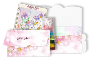 Postcards Bead Embroidery Kit Postcard-envelope for microbead embroidery Unicorns