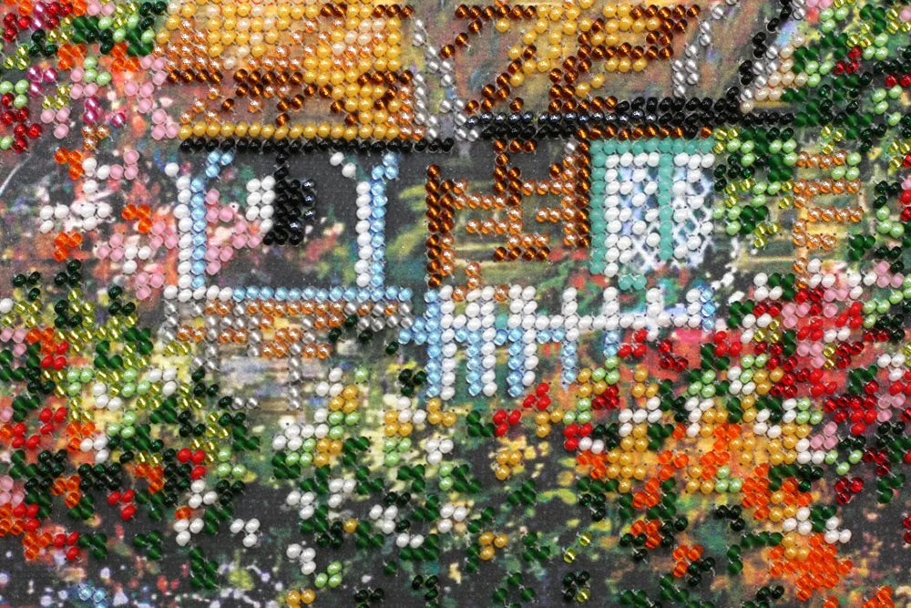 Bead Embroidery Kit Main Bead Embroidery Kit Home Sweet Home