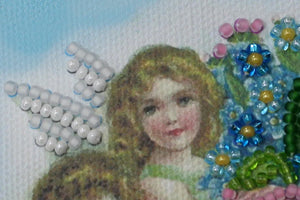 Postcards Bead Embroidery Kit Postcard Bead embroidery kit Happy Angel Day – 2