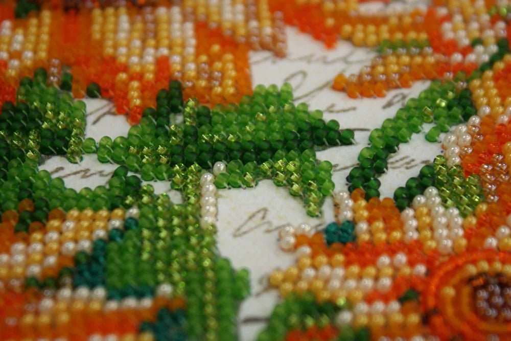 Bead Embroidery Kit Mid-sized bead embroidery kit Sunny mood