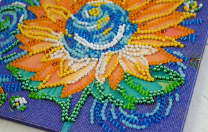 Bead Embroidery Kit Mini Bead embroidery kit A magical dream