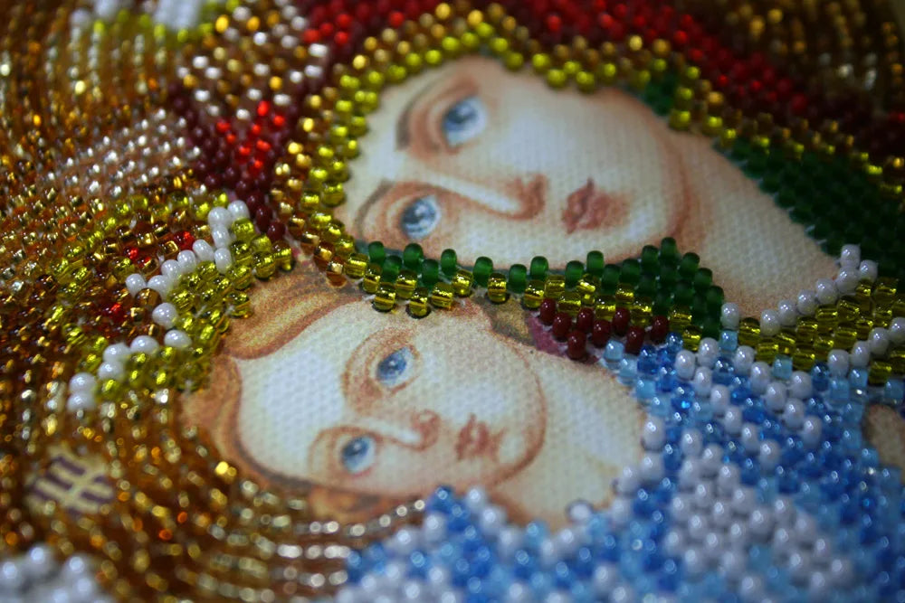 Bead Embroidery Kit Main Bead Embroidery Kit Icon of the Mother of God «Merciful»