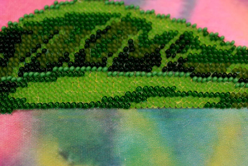 Bead Embroidery Kit Peony