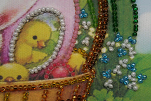 Bead Embroidery Kit Mini Bead embroidery kit Happy Easter