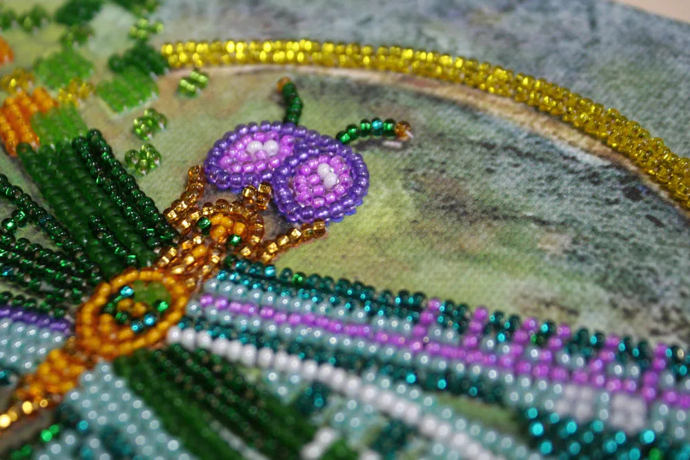 Bead Embroidery Kit Main Bead Embroidery Kit Sparks over the lake