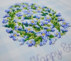 Bead Embroidery Kit Mini Bead embroidery kit Easter snowdrop
