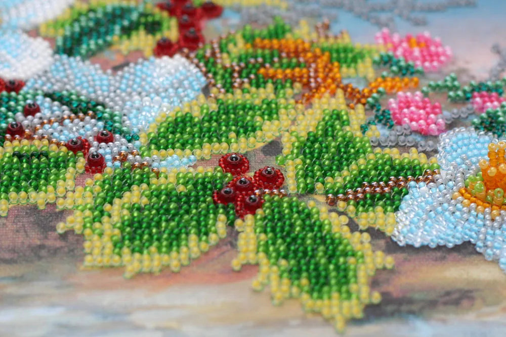 Bead Embroidery Kit Main Bead Embroidery Kit Christmas bouquet