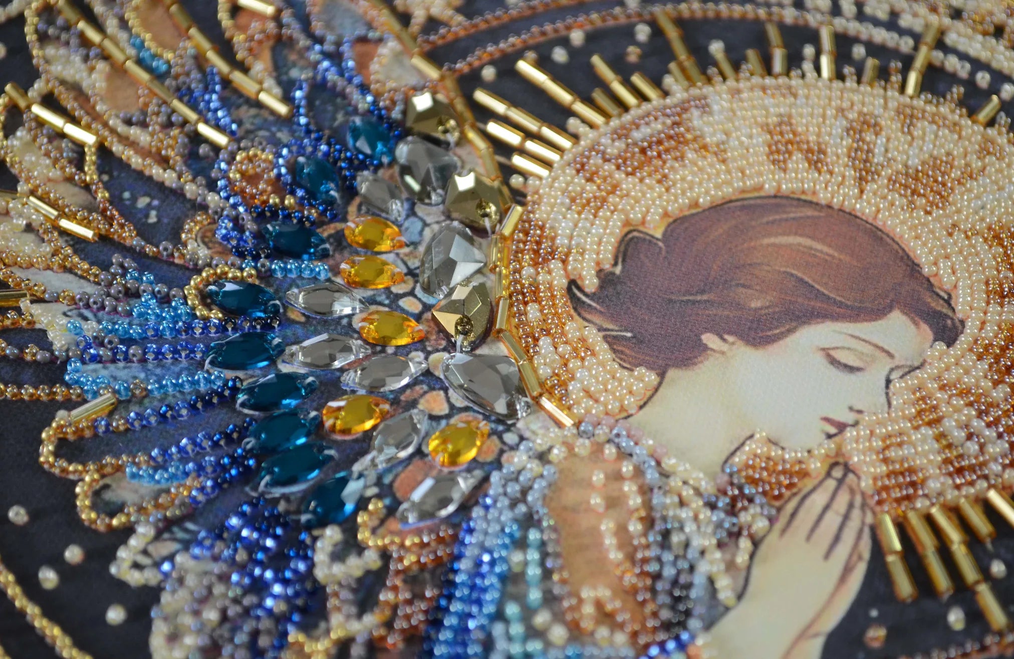 Bead Embroidery Kit Main Bead Embroidery Kit Guardian of the sky