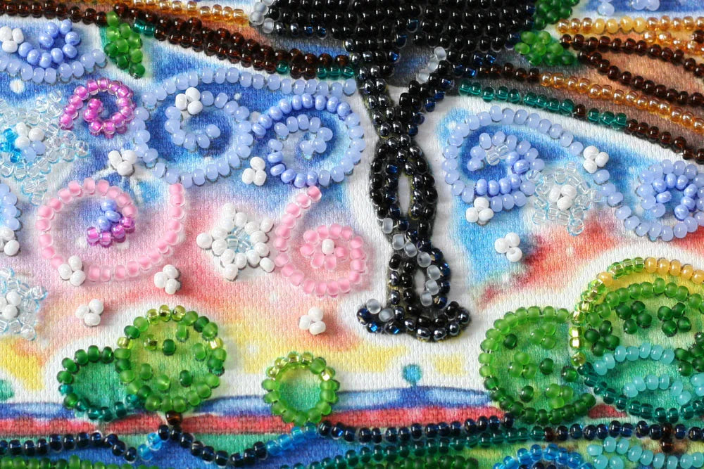 Bead Embroidery Kit Mid-sized bead embroidery kit Together forever