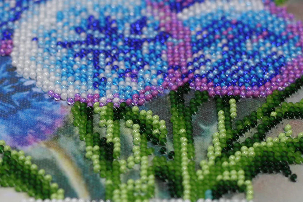 Bead Embroidery Kit Main Bead Embroidery Kit Blue balls
