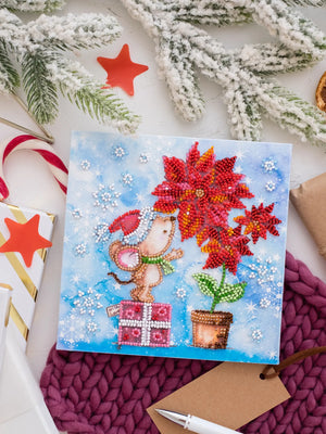 Bead Embroidery Kit Mini Bead embroidery kit Winter miracle
