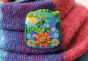Brooch Embroidery Kit Decoration A fish