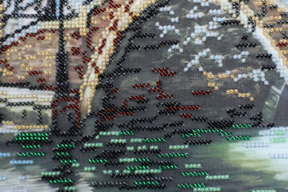 Bead Embroidery Kit Micro Beads Embroidery Kit Reflection in the water