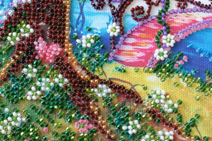 Bead Embroidery Kit Mid-sized bead embroidery kit Bridge into the spring