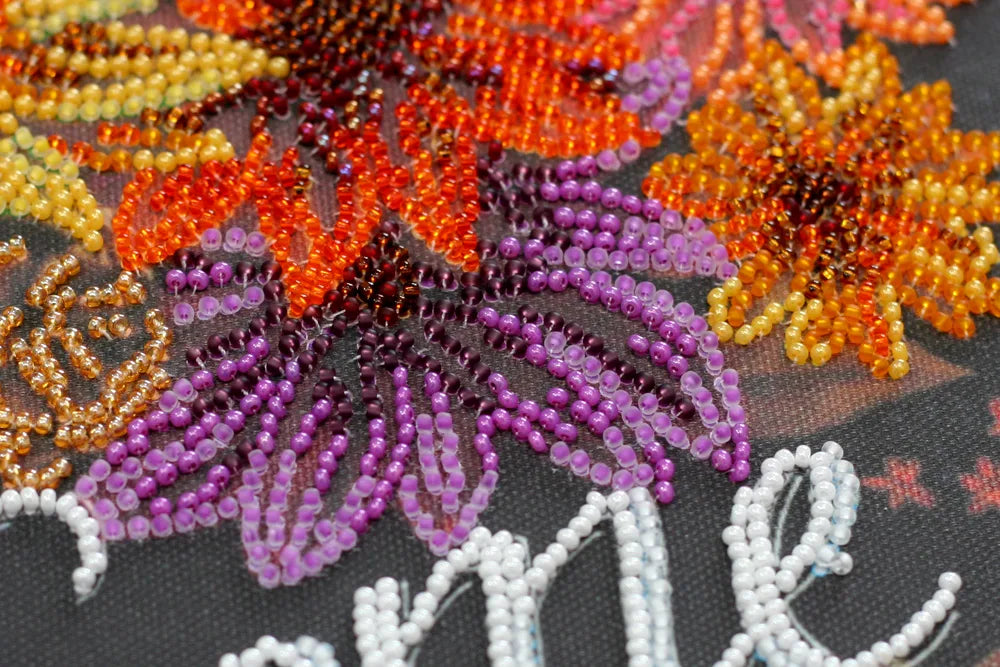 Bead Embroidery Kit Main Bead Embroidery Kit Welcoming autumn