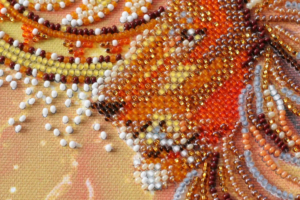 Bead Embroidery Kit Mid-sized bead embroidery kit Sunny lion