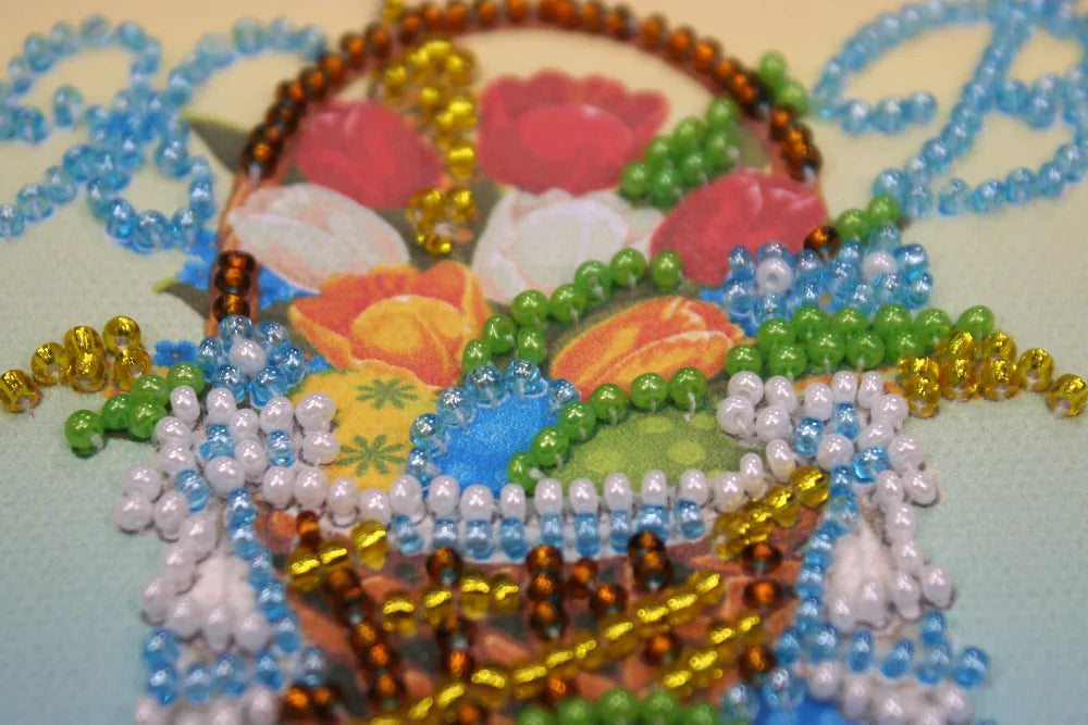 Magnets Bead Embroidery Kit Magnets Bead embroidery kit Easter basket – 4