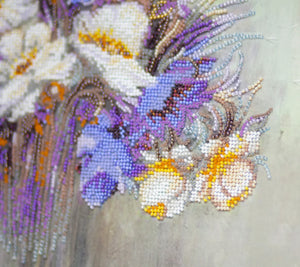 Bead Embroidery Kit Main Bead Embroidery Kit Flower chime