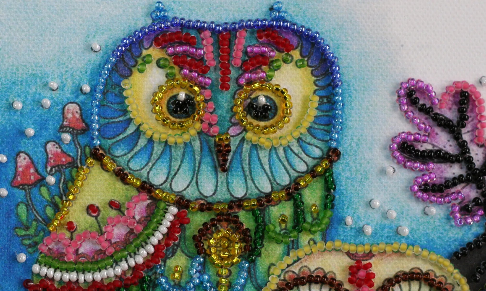 Bead Embroidery Kit Mini Bead embroidery kit Night couple