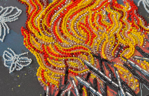 Bead Embroidery Kit Main Bead Embroidery Kit Dancing around the campfire