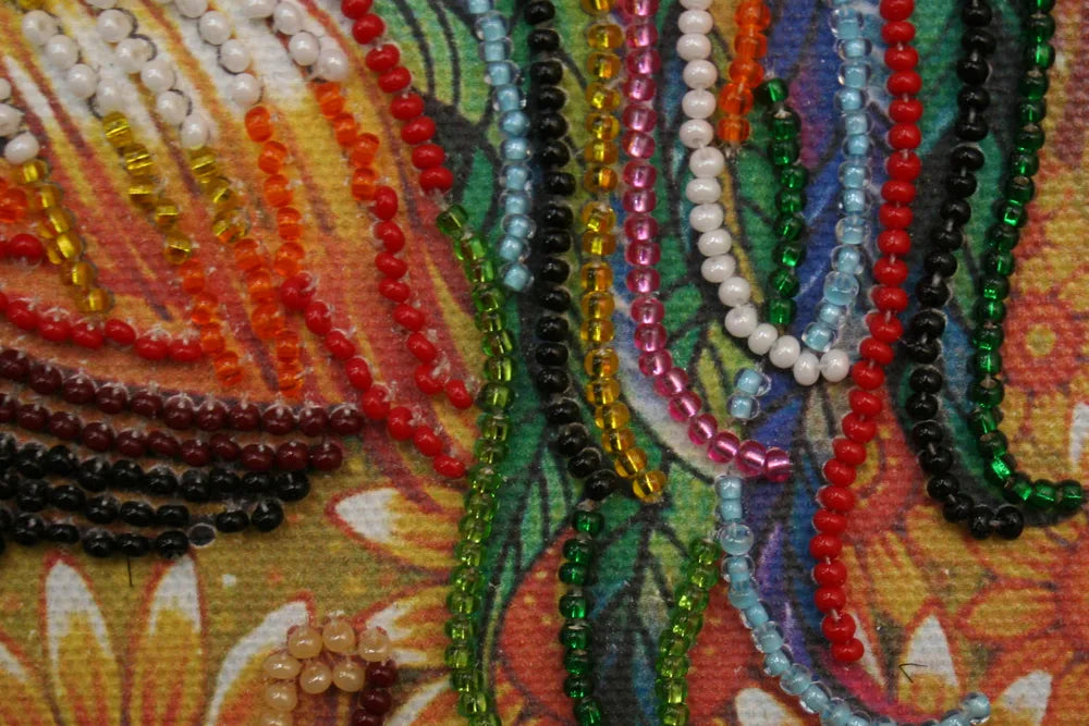 Bead Embroidery Kit Mini Bead embroidery kit Cockerel