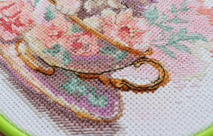 Cross Stitch Kit Cross-stitch kits Tea party