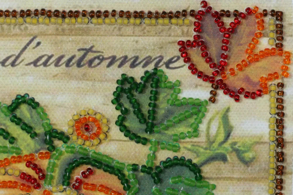 Bead Embroidery Kit Mini Bead embroidery kit Autumn queen