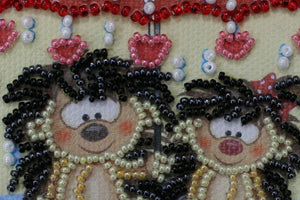 Magnets Bead Embroidery Kit Magnets Bead embroidery kit Hedgehogs under an umbrella