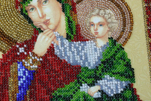 Bead Embroidery Kit Main Bead Embroidery Kit Icon of the Mother of God "Refreshing and Refuge"