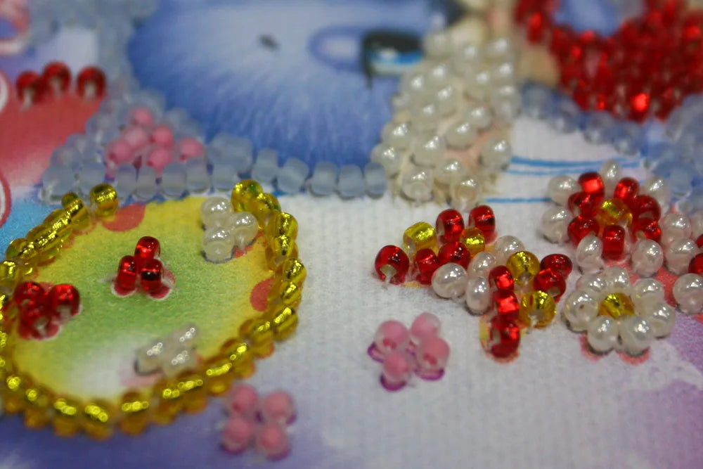 Magnets Bead Embroidery Kit Magnets Bead embroidery kit Rabbits love
