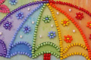 Bead Embroidery Kit Mini Bead embroidery kit Summer rain