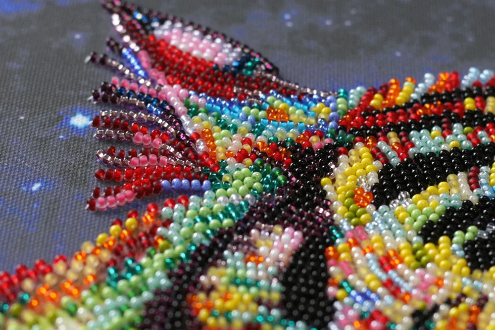 Bead Embroidery Kit Main Bead Embroidery Kit Colored tigers