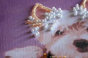 Bead Embroidery Kit Mini Bead embroidery kit Little friend