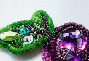 Brooch Embroidery Kit Decoration Beetroot (Decoration)