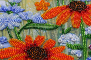 Bead Embroidery Kit Main Bead Embroidery Kit Golden umbrellas