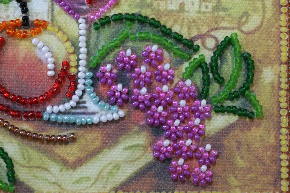 Bead Embroidery Kit Mini Bead embroidery kit Grapes and vine