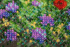 Bead Embroidery Kit Mini Bead embroidery kit Wild field