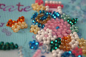 Pennant Bead Embroidery Kit Pennant-kit Bead Embroidery Lover's shot