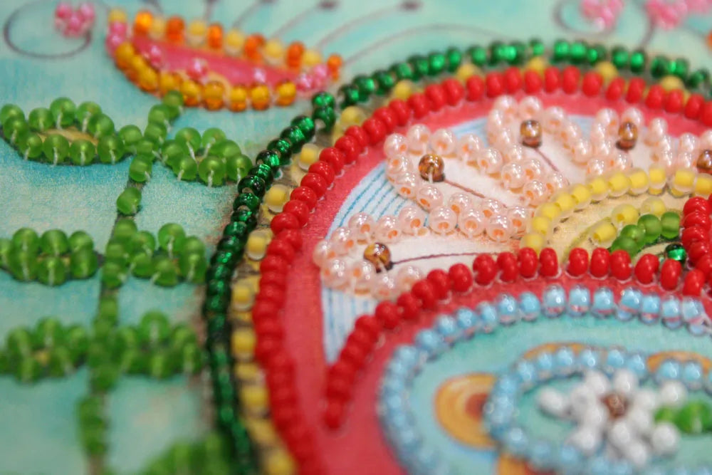 Bead Embroidery Kit Mini Bead embroidery kit Summer heart