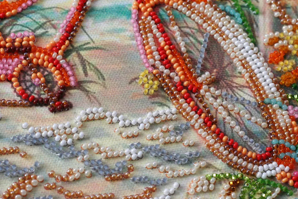 Bead Embroidery Kit Mid-sized bead embroidery kit At the age of the azure
