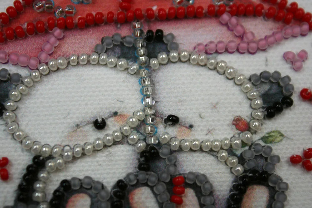 Magnets Bead Embroidery Kit Magnets Bead embroidery kit Bears under umbrella