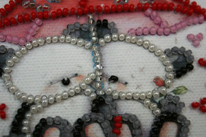Magnets Bead Embroidery Kit Magnets Bead embroidery kit Bears under umbrella