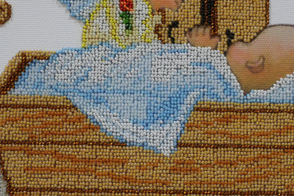 Bead Embroidery Kit Micro Beads Embroidery Kit Lullaby of an angel