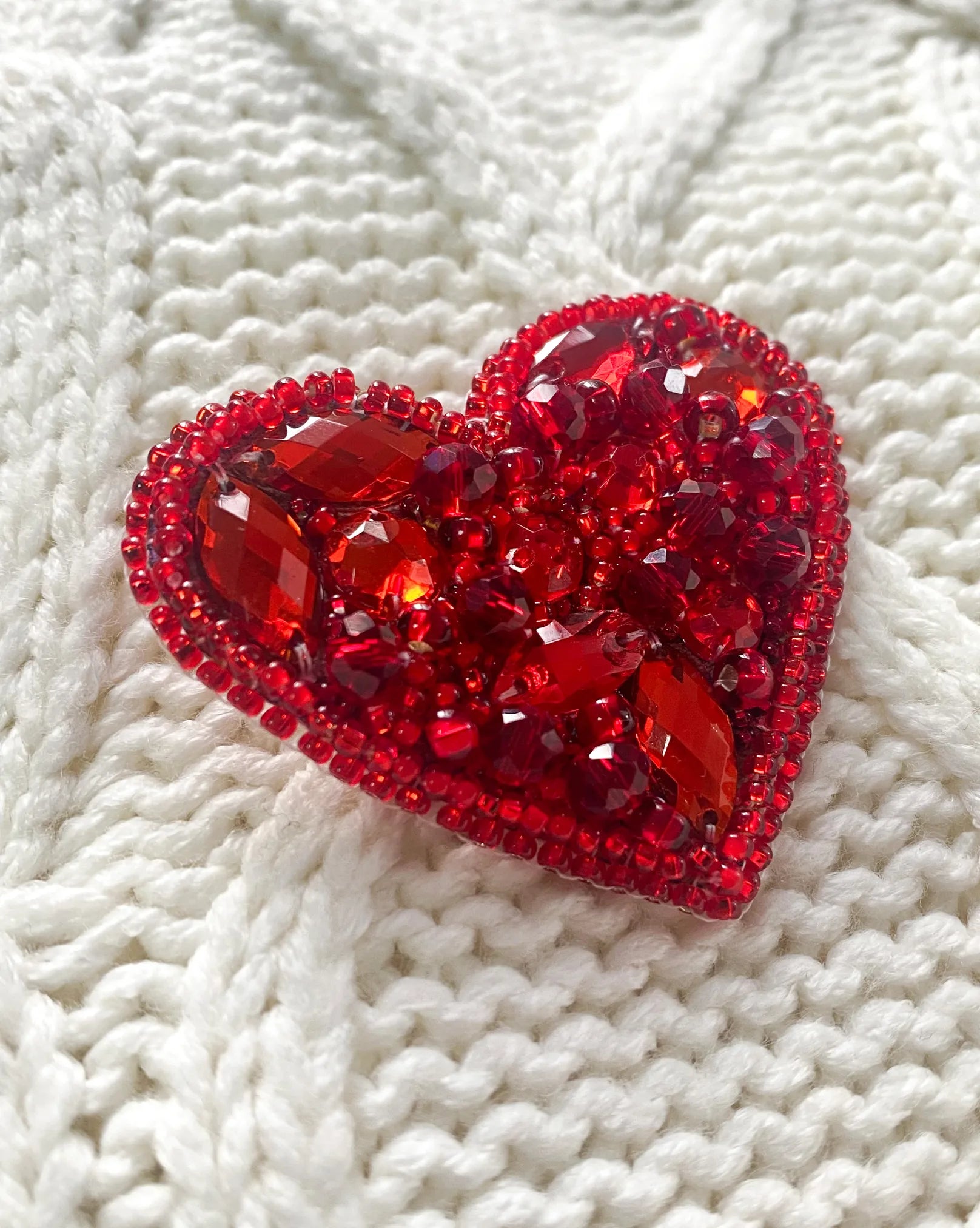 Brooch Embroidery Kit Decoration Little heart (Decoration)