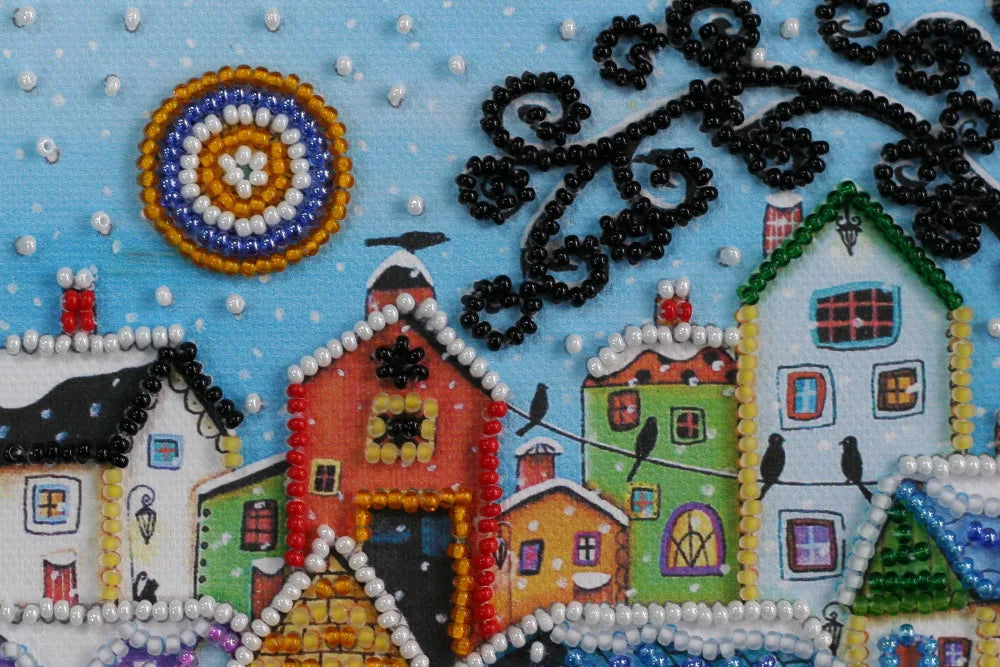 Bead Embroidery Kit Mini Bead embroidery kit Bright houses